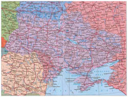 Карты Украины. Подробные политические, административные, автомобильные,туристические, физические и прочие карты Украины